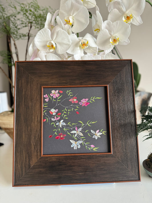 Handcrafted Mother-of-Pearl Camellia Flower Wall Art - "Whispers of Camellia" (Hua Yi Nong)